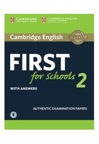 Copertă produs Cambridge English First for Schools 2 Student's Book with answers and Audio