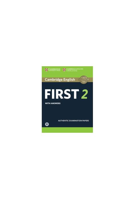 Copertă produs Cambridge English First 2 Student's Book with Answers and Audio