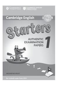 Copertă produs Cambridge English Starters 1 for Revised Exam from 2018 Answer Booklet