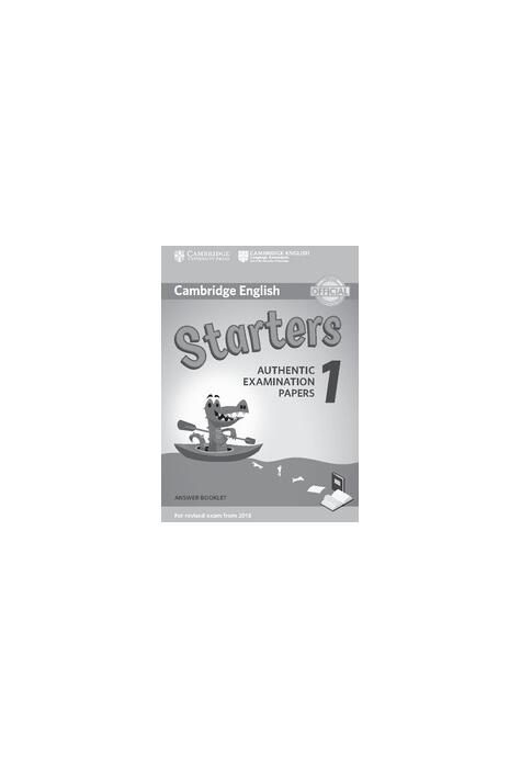 Copertă produs Cambridge English Starters 1 for Revised Exam from 2018 Answer Booklet