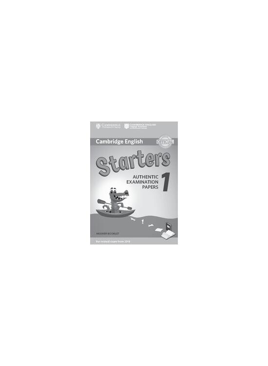 Copertă produs Cambridge English Starters 1 for Revised Exam from 2018 Answer Booklet - gallery big 1