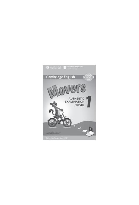 Copertă produs Cambridge English Movers 1 for Revised Exam from 2018 Answer Booklet