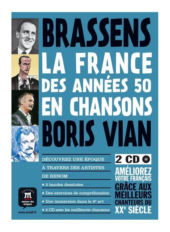 Copertă produs La France des ann&eacute;es 50 en chansons - Bande dessin&eacute;e + 2 CD - gallery big 1