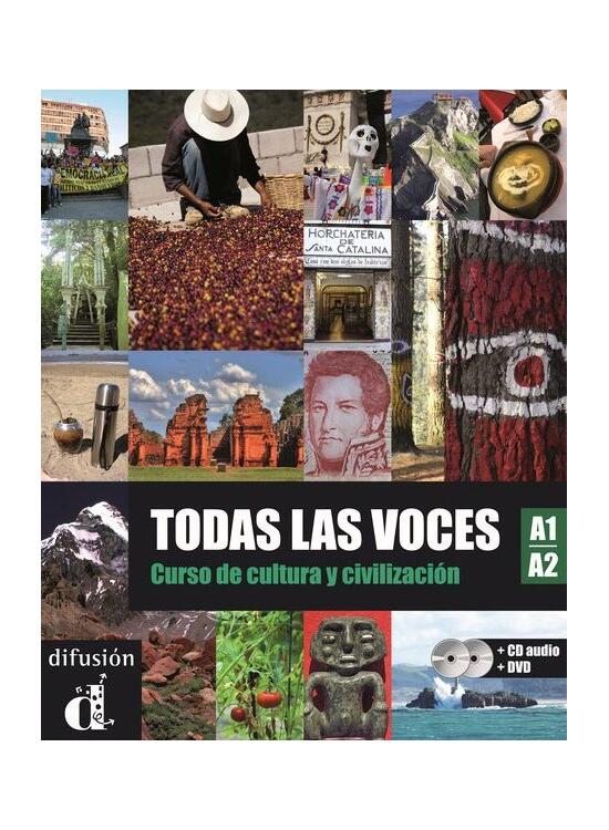 Copertă produs Todas las voces - Curso de cultura y civilizacion : Libro del alumno + DVD (A1-A2) - gallery big 1