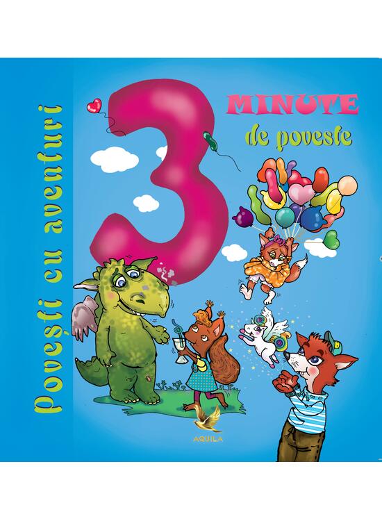 Copertă produs 3 minute de poveste. Povești cu aventuri - gallery big 1