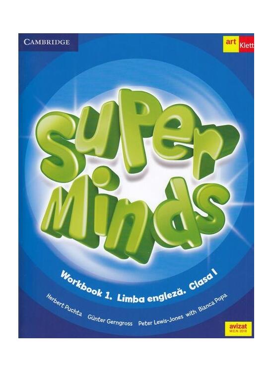 Copertă produs Super Minds. Workbook 1. Limba Engleză. Clasa I (Cambridge) + CD - gallery big 1