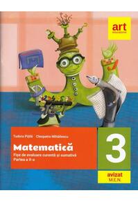 Copertă produs Matematică. Fișe integrate de evaluare curentă și sumativă. Clasa III. Partea a II-a