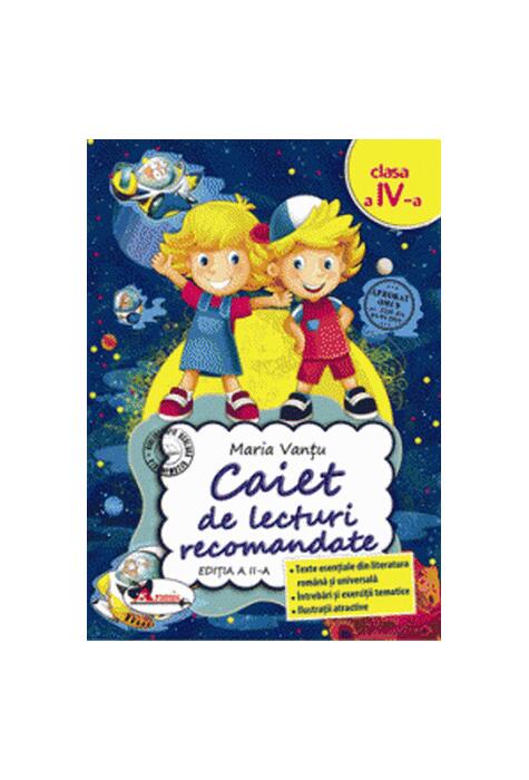 Copertă produs Caiet de lecturi recomandate Clasa a IV-a