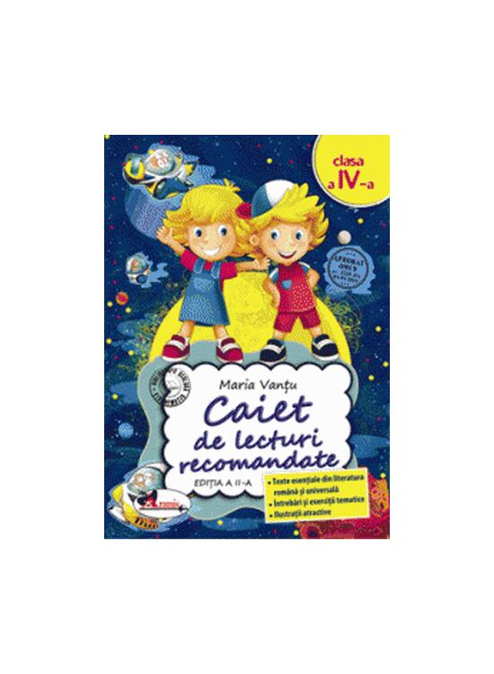 Copertă produs Caiet de lecturi recomandate Clasa a IV-a - gallery big 1