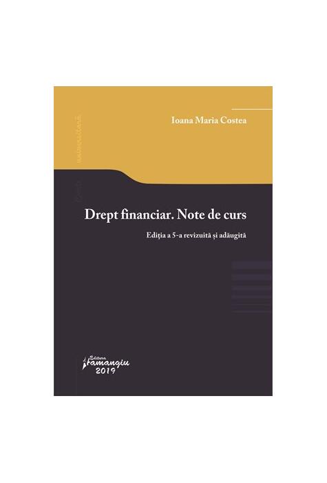 Copertă produs Drept financiar. Note de curs
