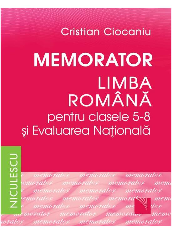 Copertă produs Memorator. Limba rom&acirc;nă pentru clasele 5-8 și Evaluarea Națională - gallery big 1