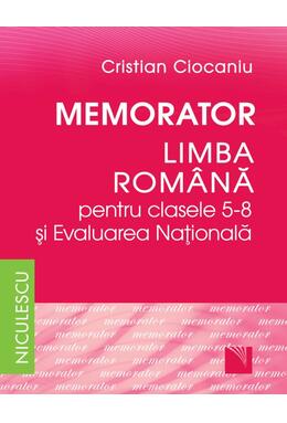 Copertă produs Memorator. Limba rom&acirc;nă pentru clasele 5-8 și Evaluarea Națională