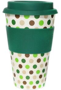 Copertă produs Cană de voiaj - Green Polka