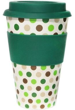 Copertă produs Cană de voiaj - Green Polka