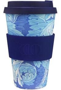 Copertă produs Cană de voiaj - William Morris Acanthus with Deep Blue Silicone