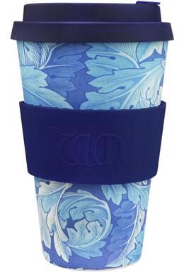 Copertă produs Cană de voiaj - William Morris Acanthus with Deep Blue Silicone
