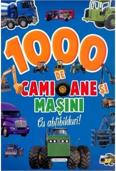 Copertă produs 1000 de camioane şi maşini cu abţibilduri