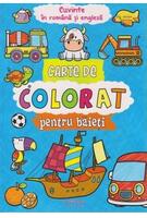 Imagine produs Carte de colorat pentru baieți. Cuvinte &icirc;n rom&acirc;nă și engleză
