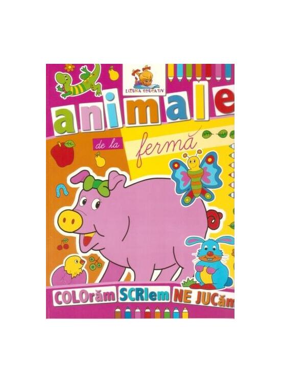 Copertă produs Animale de la fermă. Carte de colorat - gallery big 1