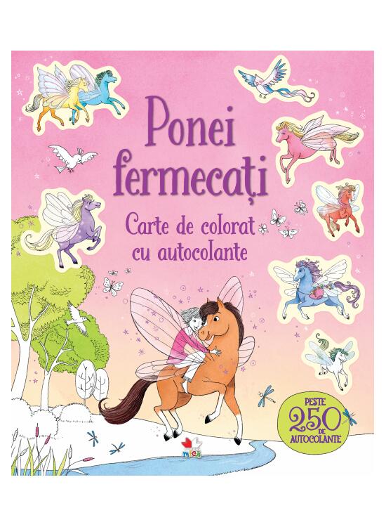 Copertă produs Ponei fermecați. Carte de colorat cu autocolante - gallery big 1
