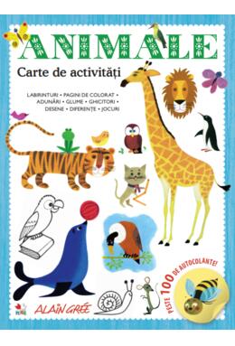 Copertă produs Animale. Carte de activități. Peste 100 de autocolante!