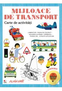 Copertă produs Mijloace de transport. Carte de activități. Peste 100 de autocolante!