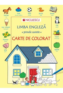 Copertă produs Limba engleză. Primele cuvinte. Carte de colorat