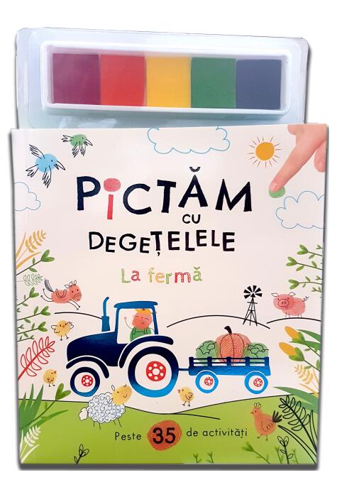 Copertă produs Pictăm cu degețelele. La fermă