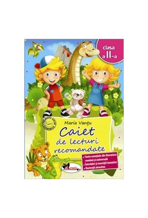 Copertă produs Caiet de lecturi recomandate Clasa a II-a