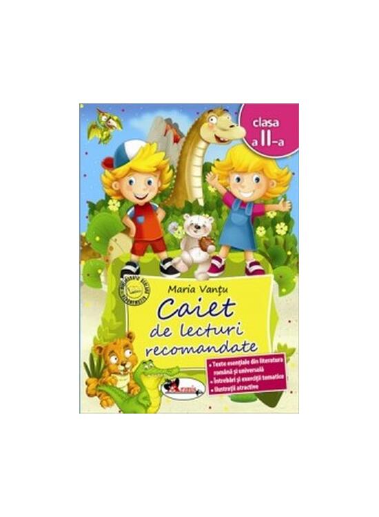 Copertă produs Caiet de lecturi recomandate Clasa a II-a - gallery big 1