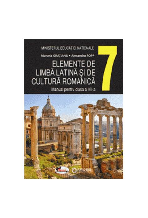 Copertă produs Elemente de limbă latină și de cultură romanică. Manual clasa a VII-a