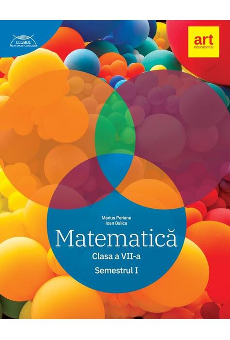 Copertă produs Matematică. Clasa a VII-a. Semestrul 1 - Traseul albastru. Clubul Matematicienilor