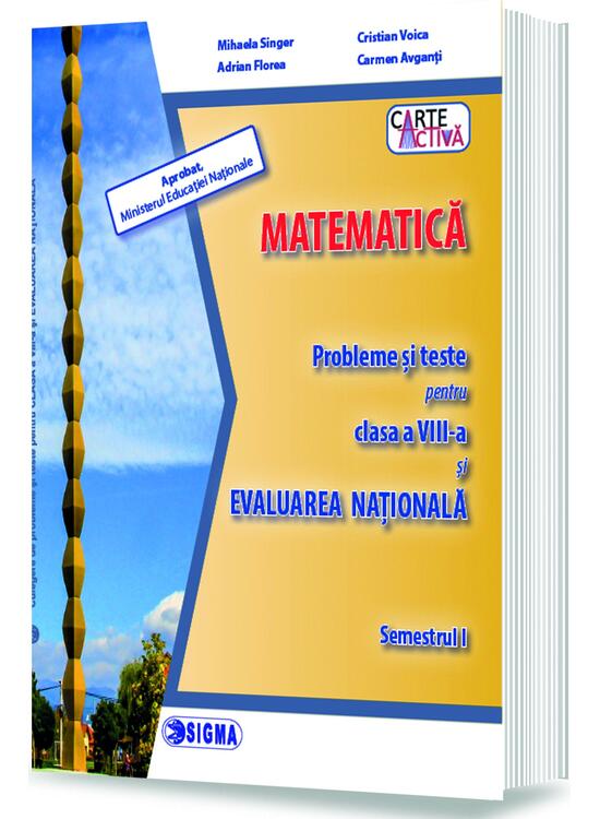 Copertă produs Matematică. Probleme și teste pentru clasa a VIII-a și Evaluarea Națională. Semestrul I - gallery big 1