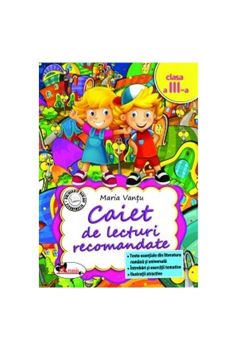 Copertă produs Caiet de lecturi recomandate Clasa a III-a