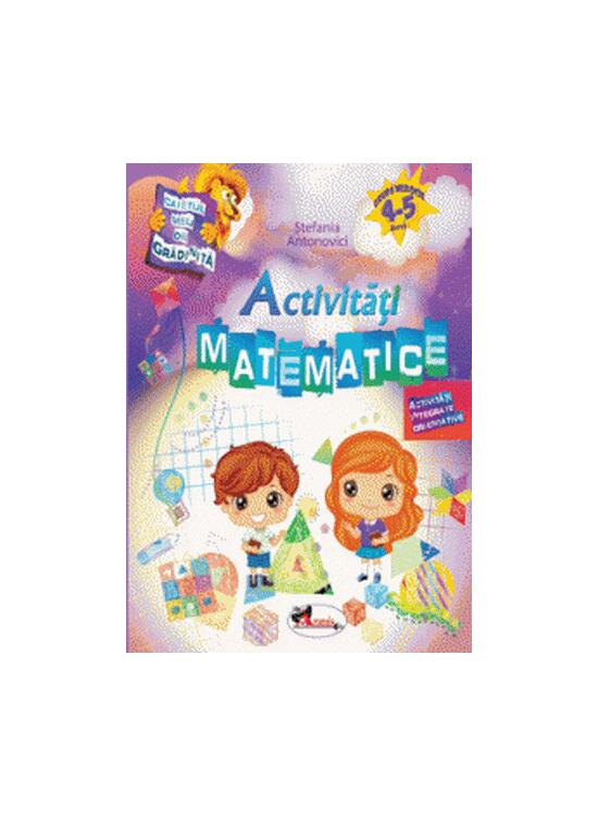 Copertă produs Caietul meu de grădiniță. Activități matematice (4-5 ani) - gallery big 1