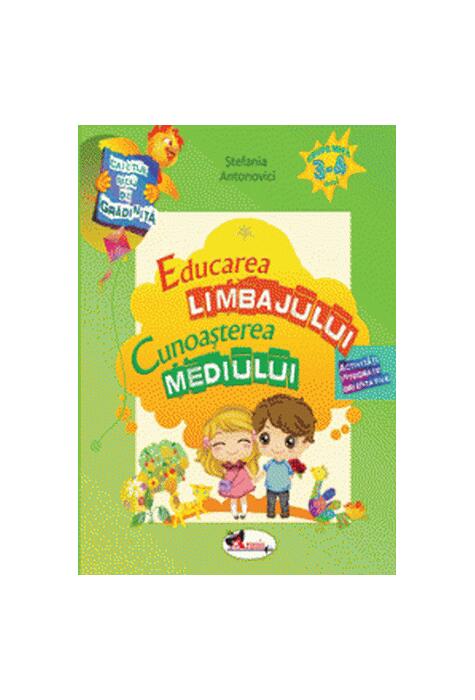 Copertă produs Caietul meu de grădiniță. Educarea limbajului și cunoașterea mediului (3-4 ani)