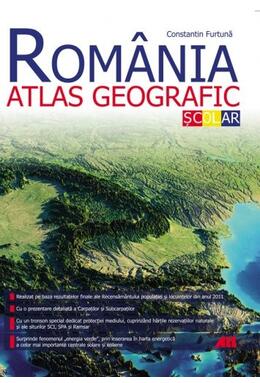 Copertă produs România. Atlas geografic școlar