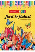 Carte de colorat Flori & Fluturi