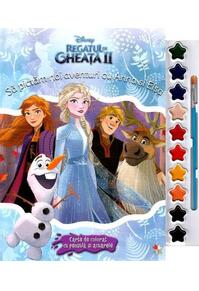 Copertă produs Disney. Regatul de gheață 2. Să pictam noi aventuri cu Anna și Elsa. Carte de colorat