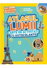 Copertă produs Atlasul lumii. Carte de activități cu autocolante