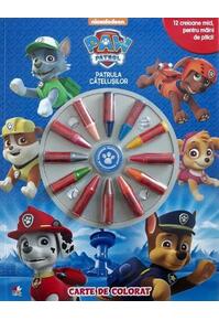 Copertă produs Paw Patrol. Patrula cățelușilor. Carte de colorat + 12 creioane cerate