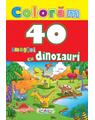 Copertă produs Colorăm. 40 imagini cu dinozauri - thumb 1