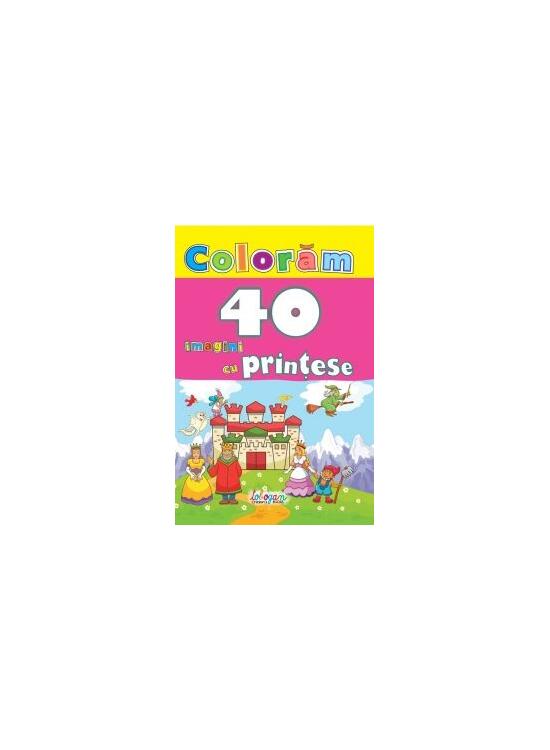 Copertă produs Colorăm. 40 imagini cu prințese - gallery big 1