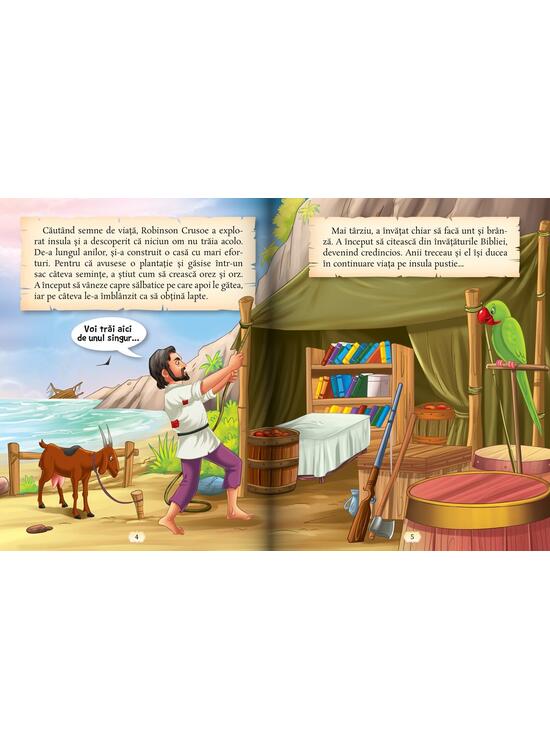 Copertă produs Robinson Crusoe, G&acirc;sca şi ouăle de aur - gallery big 3