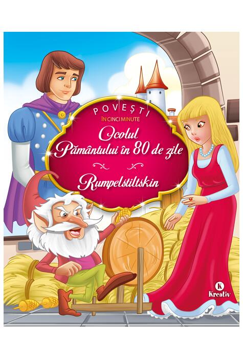 Copertă produs Ocolul Pământului în 80 de zile. Rumpelstilskin