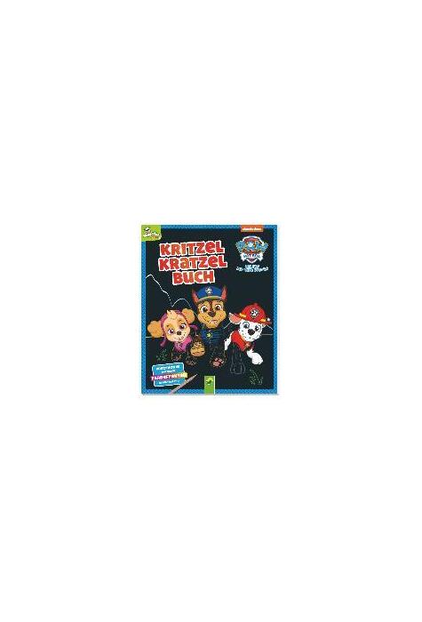 Copertă produs Paw Patrol - Kritzel-Kratzel-Buch : Auskratzmotive mit tollen Farbeffekten. Mit Bambus-Stick