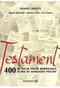 Copertă produs Testament. 400 de ani de poezie românească/400 years of romanian poetry