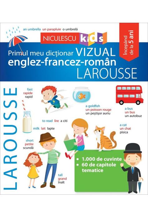 Copertă produs Primul meu dicționar vizual englez-francez-rom&acirc;n Larousse