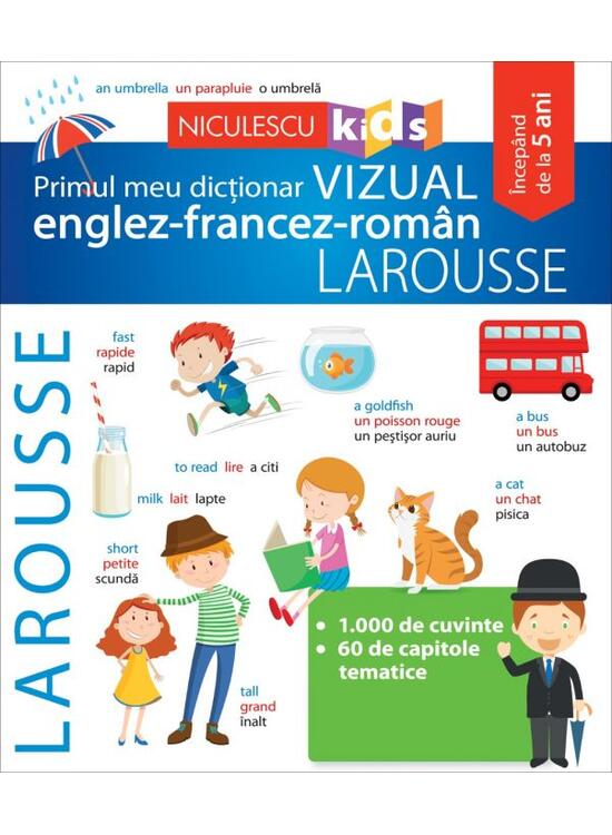 Copertă produs Primul meu dicționar vizual englez-francez-rom&acirc;n Larousse - gallery big 1