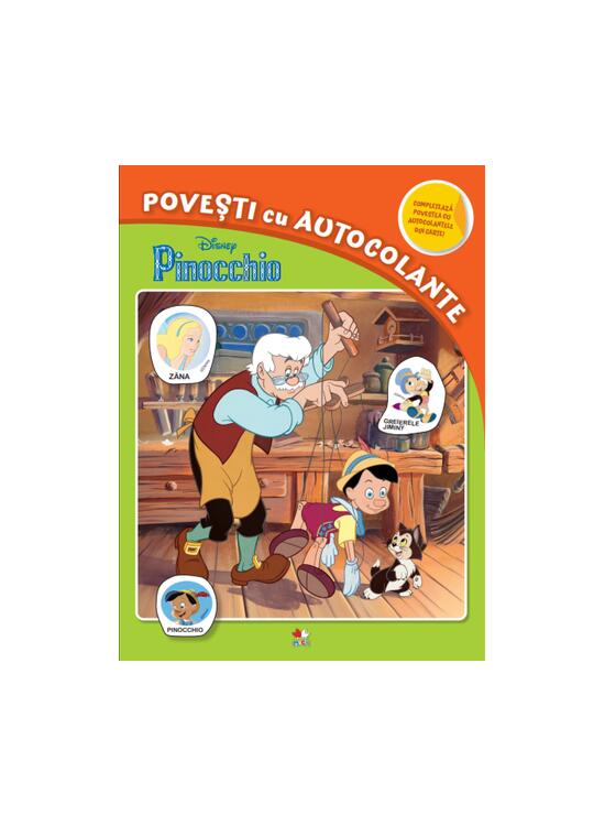 Copertă produs Disney. Pinocchio. Povești cu autocolante - gallery big 1